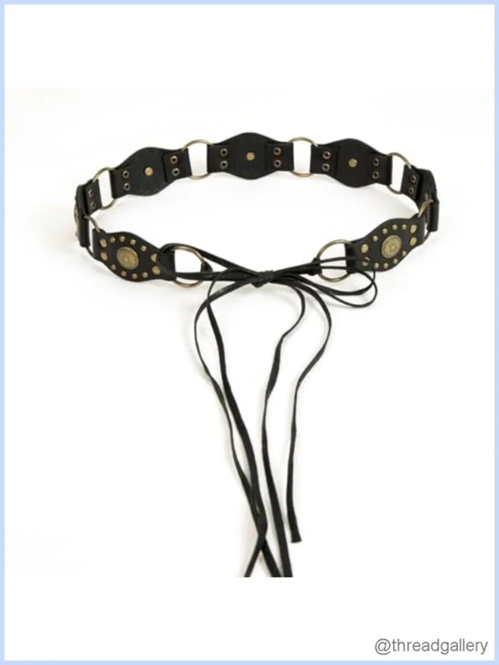 Hand Woven Wax Rope Braid Bohemian Waist Belt